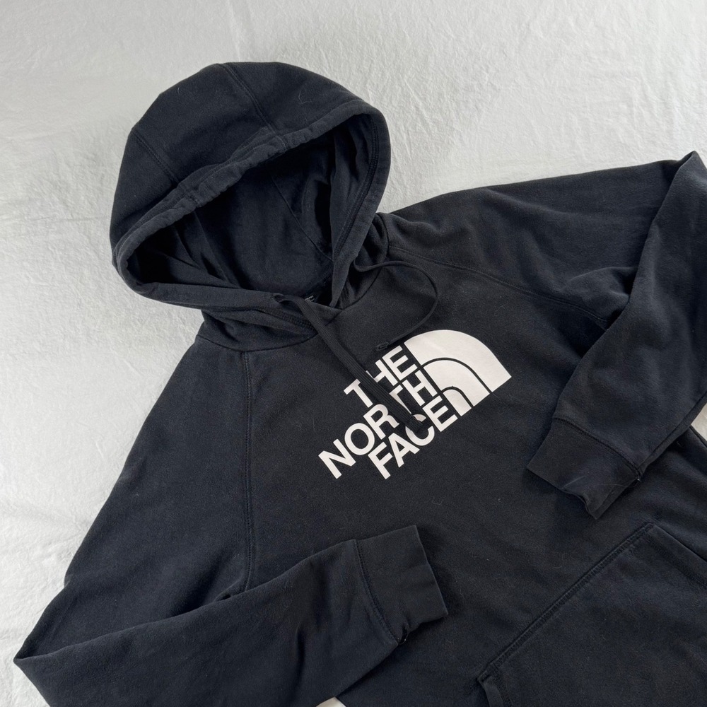 The North Face Women's Size S Black Logo Graphic Pullover Hoodie NF00CH2X